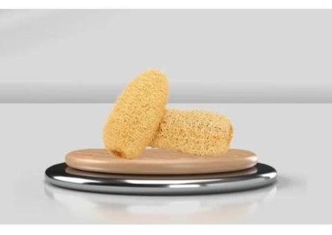 Organic Loofah Sponge — Natural Exfoliating Bath & Body Scrubber