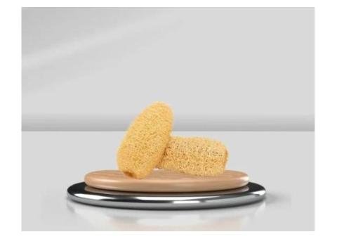 Organic Loofah Sponge — Natural Exfoliating Bath & Body Scrubber - 2/2
