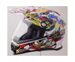 819-6 MG Motorcycle Cross Helmet with Visor