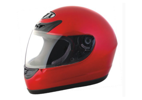 901 Suzuki Red Full Face Motorcycle Helmet - 2/2