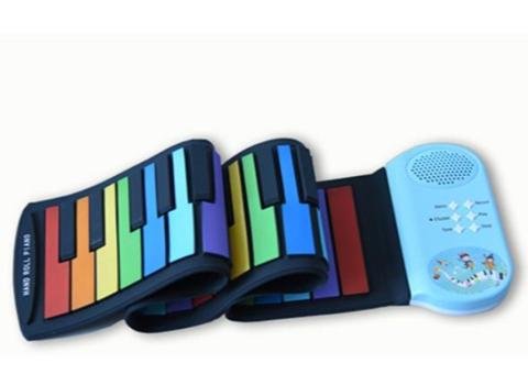 BR-M49 Rainbow Roll Up Piano