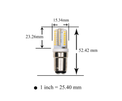 BA15D Bulb Dimensions: Compact Sewing Light Design