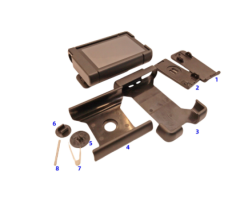 Custom Plastic Injection Parts Protective Case for Insulin Pump