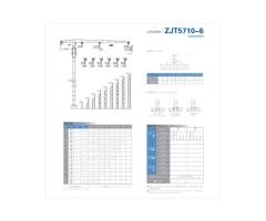 Flat Top Tower Crane QTZP80 5710 6 Ton Efficient Construction Lifting Equipment