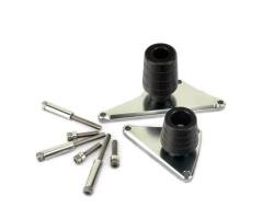 POM And Billet Aluminum Alloy Frame Crash Protectors For Motorcycle