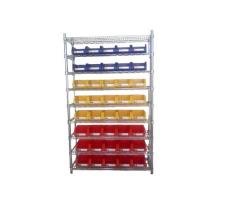 Wire Shelving With Storage Bins WSR4018-002