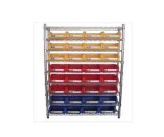 Wire Shelving With Storage Bins WSR3618-004