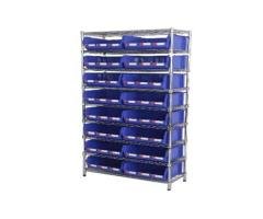 Wire Shelving With Storage Bins WSR3614-010