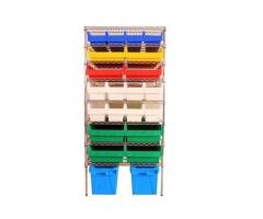 Wire Shelving With Shelfull Bins SFW500