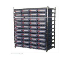 Wire Shelving With Shelf Bins WSR11-3214