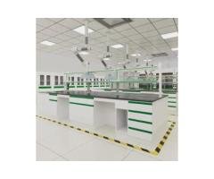Modular Corrosion-Resistant Steel Laboratory Workbench with Faucet and Sink