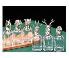 Animal Head Cover Perfume Glass Bottle