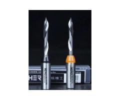 Solid Carbide V-Type Through-Hole Drill Bit for Woodworking