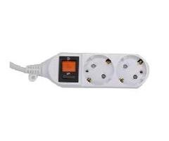 EU 3 Outlet Socket | Fireproof PC Overload Protection Strip