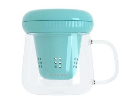 Borosilicate Heat Resistant Glass Tea Cups with Filter