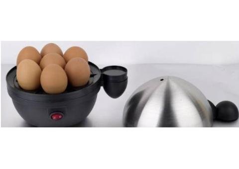 JA301S Egg Boiler: 7 Eggs Auto Shut-Off Steel Power Cook