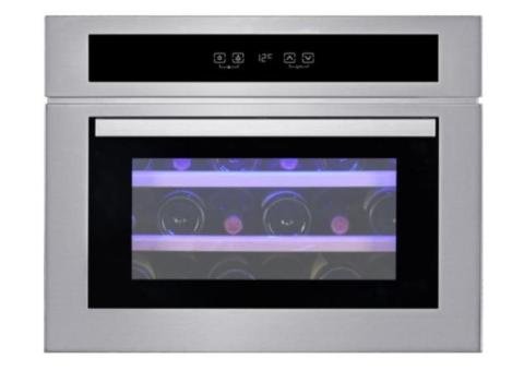 24-Bottle Built-In Wine Cooler with Elegant Cooling Power