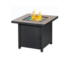 Gas Fire Pit with Fire Glass