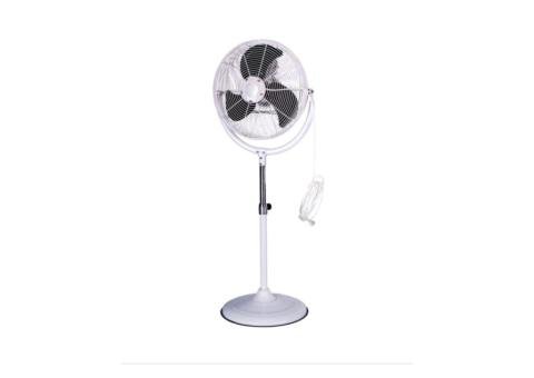 OUTDOOR WATER RESISTANT METAL PEDESTAL MISTING FAN