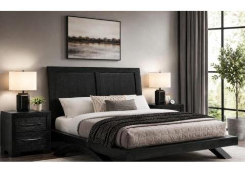 HOBART Queen Bed and 2 Nightstands