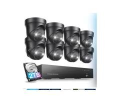 C225 5MP PoE Camera System + 4K 8CH PoE NVR + Optional 2TB HDD
