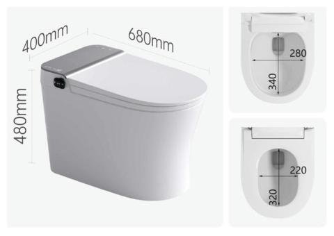 MK919 Smart Toilet – Foot Touch Flip - 2/2