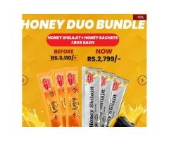 Honey Duo Bundle – Honey Shilajit + Honey Sachets