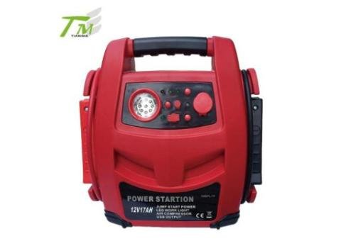 3 in 1 Jump Starter with LED Worklight & Air Compressor