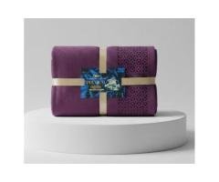 Premium Cotton Towel – Plum Purple