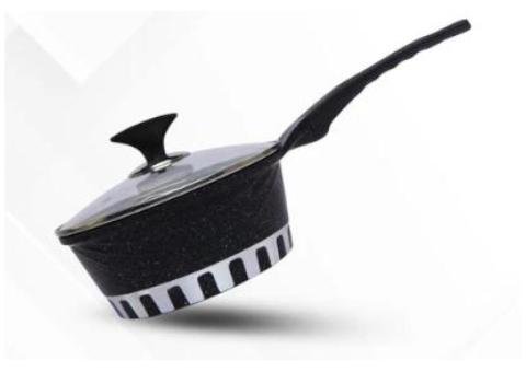 2pcs Die-Cast Sauce Pan with 4 Colors & 2 Sizes