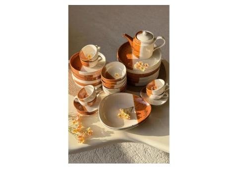 Burnt Maple Breakfast Set - 33pcs