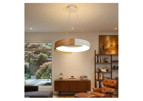 Graceful Woodgrain Pendant