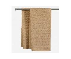 BEIGE JACQUARD HAND TOWEL