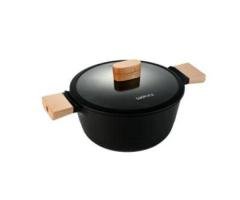 Lotte Titanium Extreme Rock Black Crystal Non-stick Soup Pot