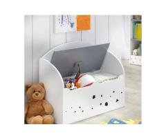 Toy Storage Bench with Storage Rack