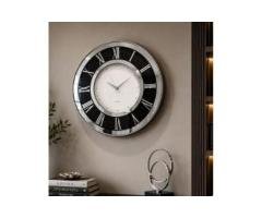 Silver Eclipse Clock – Elegant Luxury Wall Designs