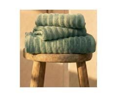 Premium Green Cotton Towels – Pack of 3
