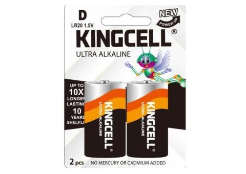 Ultra Alkaline  LR20 D 1.5V 2PCS/Card