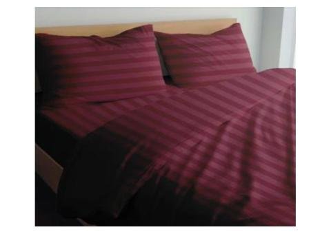 Maroon Satin Bedsheet Sets