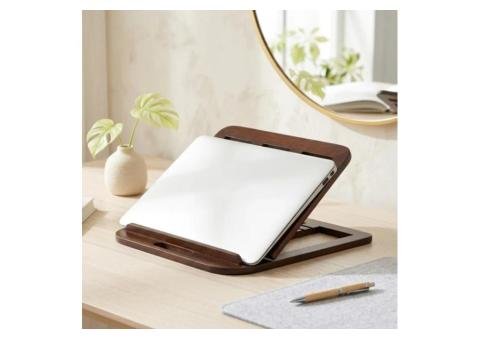 Wooden Laptop Stand – Foldable Desk Riser for Home & Office - 2/2