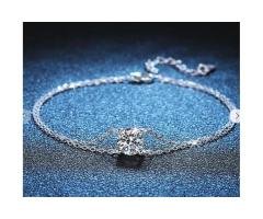 MJ-Double-Chain Moissanite Bracelet