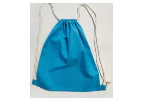 Lightweight Cotton Drawstring Backpack
