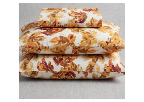 Cozy Autumn Maple Cotton Bedsheet Designs
