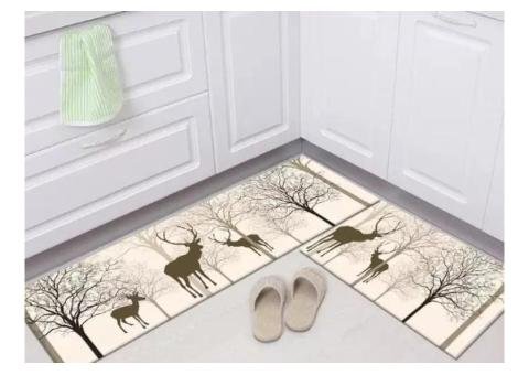 Stunning Forest Design Anti Slip Runner Mat Sets