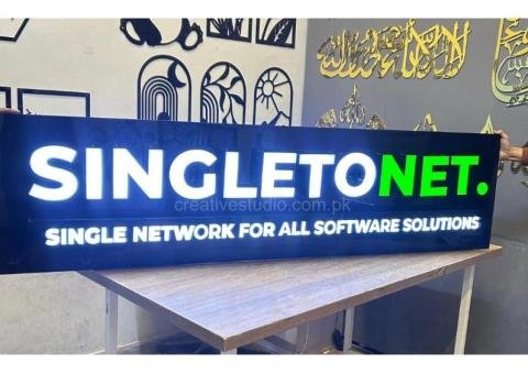 Premium Acrylic 3D Sign Board for Shops & Offices