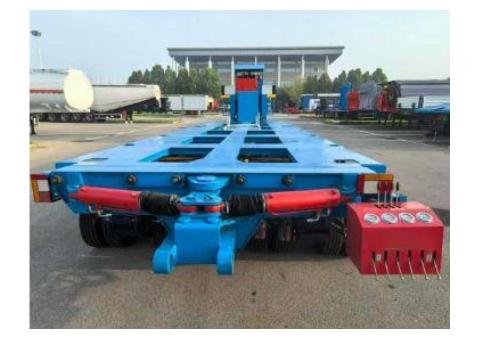 Hydraulic module low flatbed semi-trailer
